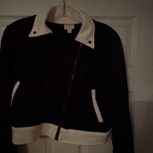 Lularoe Black & white half jacket